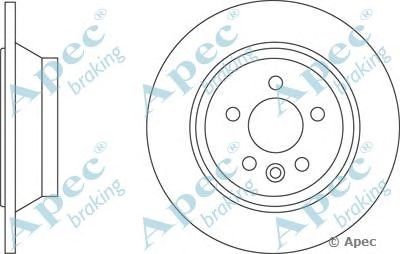 APEC BRAKING dsk2737 -  Тормозной диск